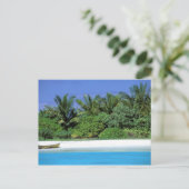 アジア、モルディブ。北男性環礁 ポストカード (スタンド正面)