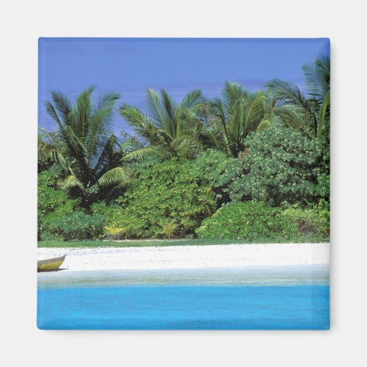 アジア、モルディブ。北男性環礁 マグネット (正面)