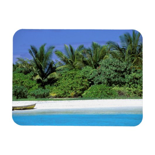 アジア、モルディブ。北男性環礁 マグネット (横)