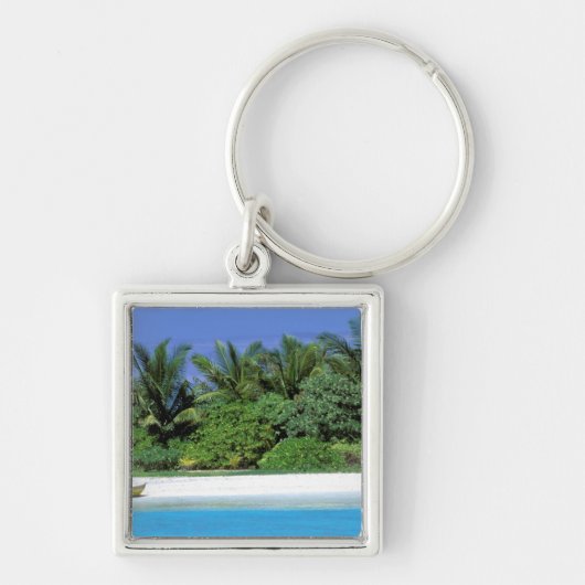 アジア、モルディブ。北雄環礁 キーホルダー (正面)