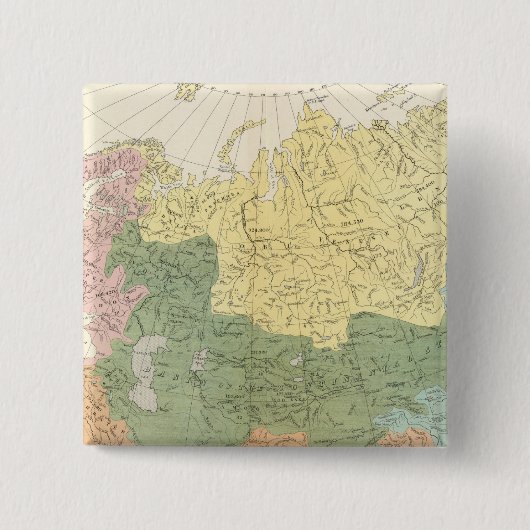 アジア、ヨーロッパの河川システム 缶バッジ (正面)