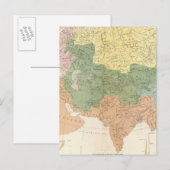 アジア、ヨーロッパの河川系 ポストカード (正面/裏面)