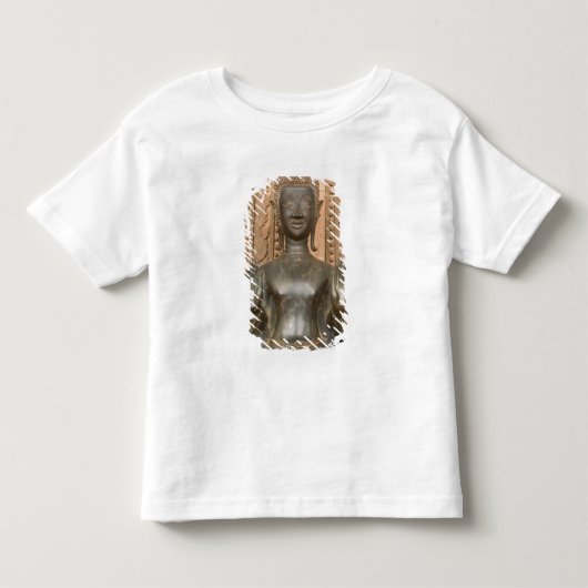 アジア、ラオス、ヴィエンチャン、ハーンの青銅仏 トドラーTシャツ (正面)