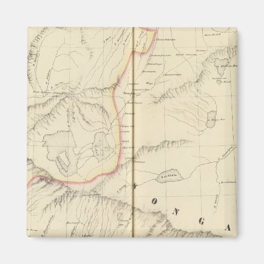 アジア，中国，ソンガリ マグネット (正面)