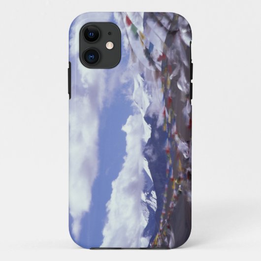 アジア、中国、チベット、タンラ峠。祈りの旗、 Case-Mate iPhoneケース (裏面)