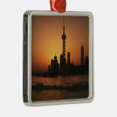 アジア、中国、上海でのオリエンタル·パール·テレビの視聴 メタルオーナメント (右)