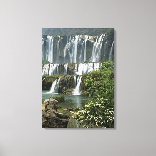 アジア、中国、雲南省、クジン、ルーピング キャンバスプリント (正面)