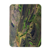 アジア、中国、雲南省、ホンゲ。近くの棚田 マグネット (縦)