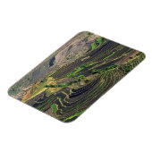 アジア、中国、雲南省、ホンゲ。近くの棚田 マグネット (左側)