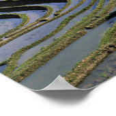 アジア、中国、雲南、Yuanyang。堅牢 ポスター (角)