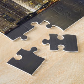 アジア，中国，香港，都市スカイラインと2 ジグソーパズル (側面)