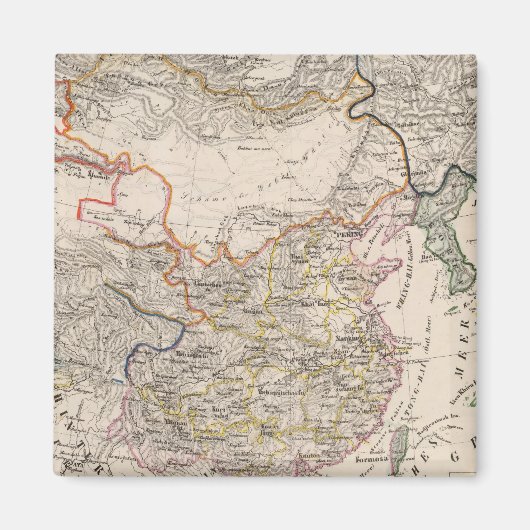 アジア，日本，中国 マグネット (正面)