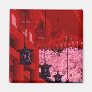 アジア、日本、京都、春の平安神宮 マグネット