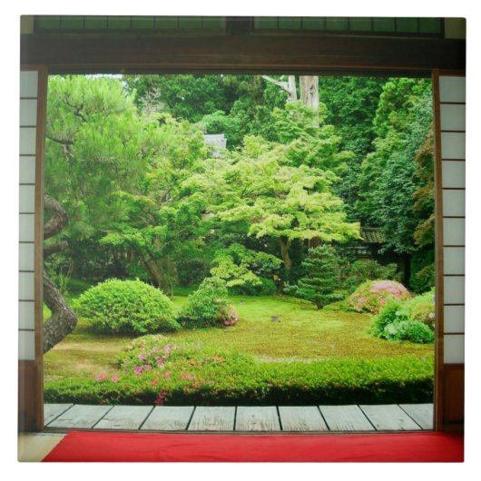 アジア, 日本, 京都。禅ガーデン2 タイル (正面)