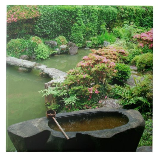 アジア、日本、京都。禅園 タイル (正面)