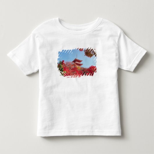 アジア、日本、京都。秋の色彩 トドラーTシャツ (正面)