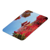 アジア、日本、京都。秋色 マグネット (左側)