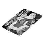 アジア、日本、函館。日本のサンタクロース マグネット (左側)