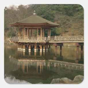アジア、日本、奈良、奈良の寺院 スクエアシール