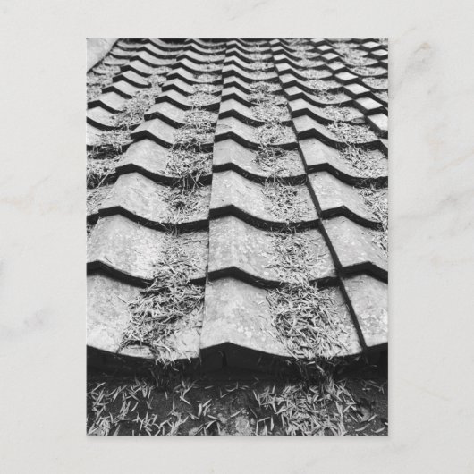 アジア、日本、宮島。クレイルーフ詳細 ポストカード (正面)