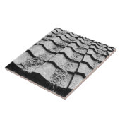 アジア、日本、宮島。粘土屋根詳細 タイル (側面)