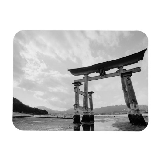 アジア、日本、宮島。鳥居ゲート2 マグネット (横)