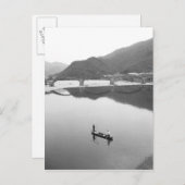 アジア、日本、岩国。漁師と歴史2 ポストカード (正面/裏面)