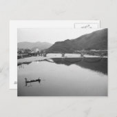 アジア、日本、岩国。漁師と歴史 ポストカード (正面/裏面)