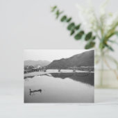 アジア、日本、岩国。漁師と歴史 ポストカード (スタンド正面)