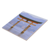 アジア、日本、広島。ミバイマ。鳥居 タイル (側面)