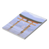 アジア、日本、広島。宮島。鳥居 ノートパッド (回転)