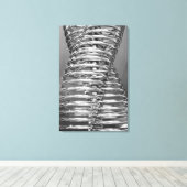 アジア、日本、東京。コイルパイプ、東京電力エネルギー館 キャンバスプリント (インサイチュ (ウッドフロア))
