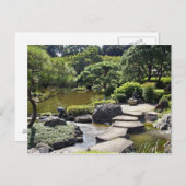 アジア、日本、東京。ザ日本のガーデン ポストカード (正面/裏面)