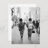 アジア、日本、東京。銀座の芸者だ。 ポストカード (正面/裏面)