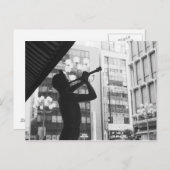 アジア、日本、東京。音楽像渋役 ポストカード (正面/裏面)