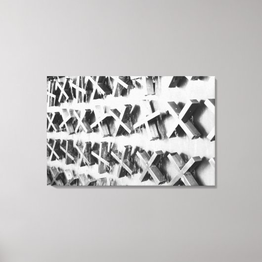 アジア、日本、東京。X噴水上野 キャンバスプリント (正面)