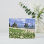 アジア、日本、沖縄、山原海岸線、海 ポストカード (スタンド正面)