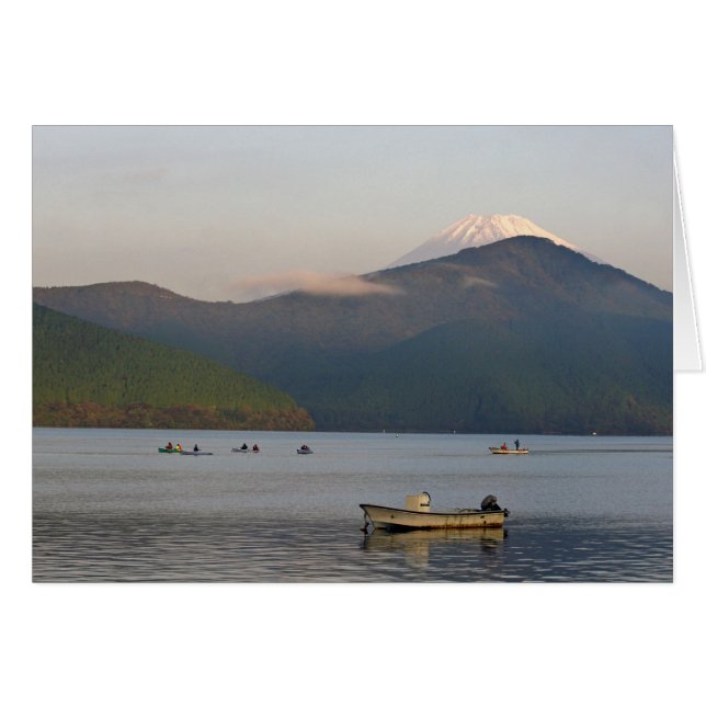 アジア, 日本, 箱根. 早朝の富士山 (正面横)