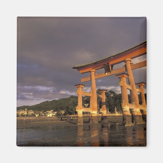 アジア、日本、西部本州、宮島 マグネット (正面)