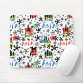 アジア|記号パターン マウスパッド (マウス)