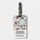 アジア|記号パターン ラゲッジタグ (裏面縦)