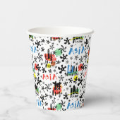 アジア |記号パターン 紙コップ (裏面)