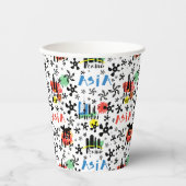 アジア |記号パターン 紙コップ (正面)
