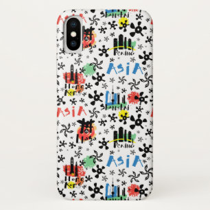 アジア 記号パターン iPhone X ケース