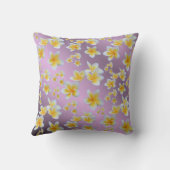 アジア,黄,白,開花,明るい,金ゴールド,フローラ クッション (裏面)