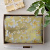 アジア，黄，白，開花，明るい，金ゴールド,フローラ 薄葉紙 (ギフト)