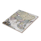アジア| 1696年の旧式な地図 タイル (側面)