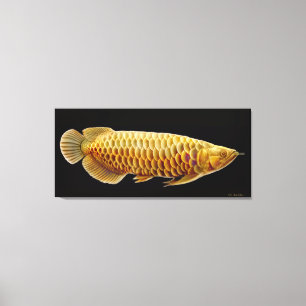 アジアArowanaの魚のキャンバスプリント キャンバスプリント