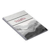 アジインスパイアアンのモノクロ絵画風景区 ノートブック (右側)