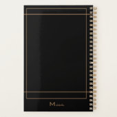 アジェンダの個人化ネグラ プランナー手帳 (裏面)